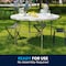 Flash Furniture Round Wh 48Rnd Plastic Bi-Fold Table, 47.75" W, 47.75" L, 29.5" H, Plastic Top, White DAD-122RZ-GG - alternate 6